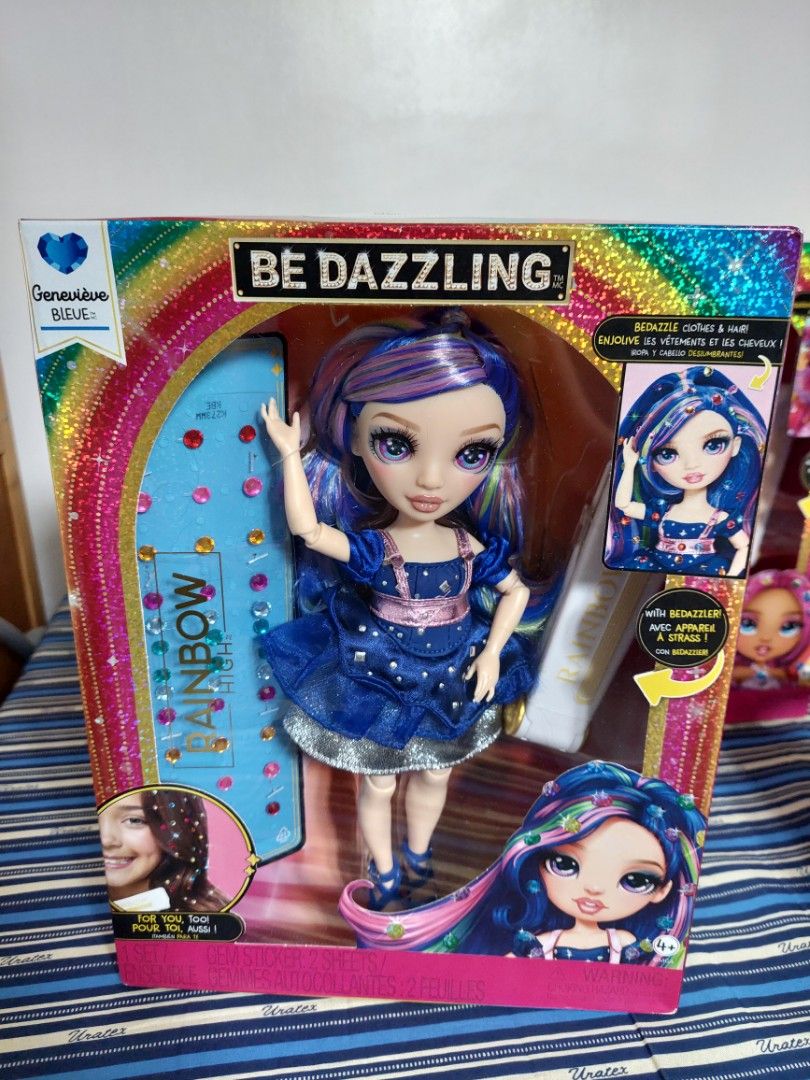 Rainbow high be dazzling genevieve bleue doll (Category: Plushies & Soft Toys) located in Manila. Submitted by andy.andy23 (Listing ID 1449982867, Image 3). Description: Price: 2700 2.Location: alabang 3.MOP:GCash 4.Courier: Lalamove (same day delivery) 6.Shipping at buyer's expense..