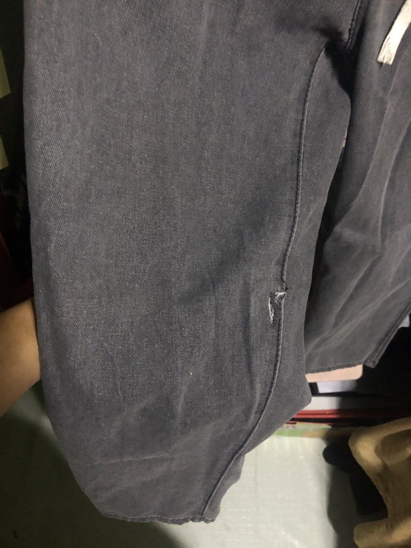 Random Grey Waistband Pants (Category: Jeans) located in Manila. Submitted by ev.bgrn9 (Listing ID 1450007657, Image 3). Description: Size 2XL | 26x38 | 9/10 condition | no issue (worn once. probably regret if gone haha).