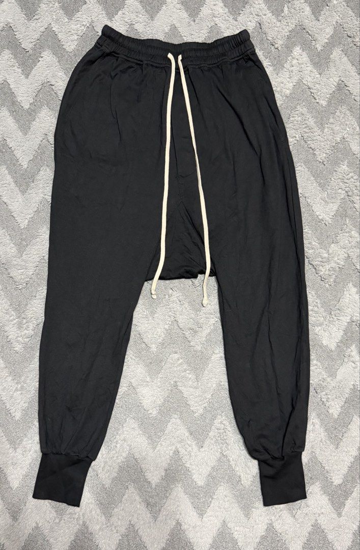 Rick Owens - Drksdw - Drop Crotch Black Prisoner Pants (Category: Joggers) located in Cavite. Submitted by commoncourtesy (Listing ID 1450124228, Image 2). Description: large .
