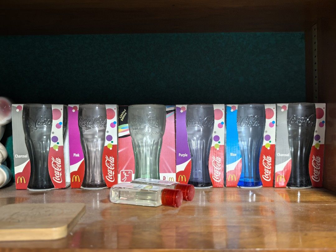 Set of 6 Coca-Cola McDonald's Glasses