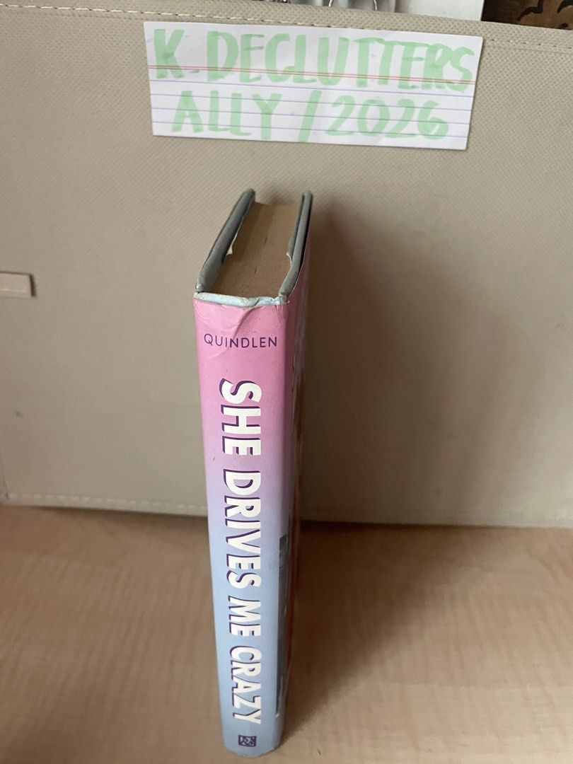She Drives Me Crazy by Kelly Quindlen (Category: Storybooks) located in Valenzuela. Submitted by K.Declutters (Listing ID 1449980989, Image 2). Description: Foxing and tanning Hardbound Mop: Gcash, Maribank, Maya Mod: Gogoxpress, Jnt, Flash, Lalamove Loc: Valenzuela City.