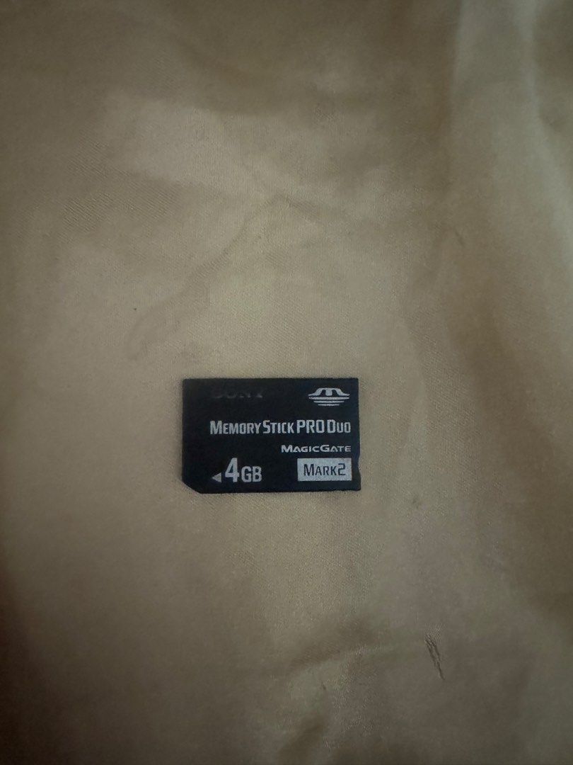 Sony Memory Stick PRO Duo 4GB MagicGate Mark 2 (Category: Memory & SD Cards) located in Manila. Submitted by svblmc (Listing ID 1450066588, Image 1). Description: .