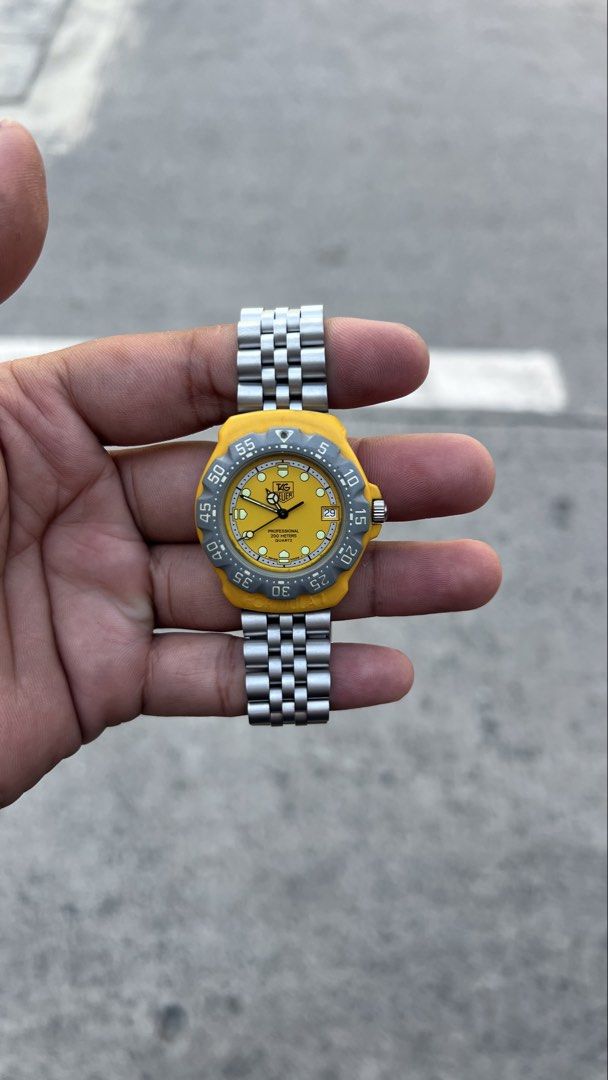 TAG Heuer Formula 1 Classic “Bart Simpsons” Mens (Category: Luxury Watches) located in Caloocan City. Submitted by _alennchan (Listing ID 1450018731, Image 1). Description: TAG Heuer Formula 1 Classic “Bart Simpsons” Mens - Condition: 9.9/10 - No issue/ Mint condition - Up to 8.5 Wrist Size - Case size approx 36mm - Rotating bezzel - Quartz Movement - Comes with replacement box - Money back if provenfake x10 Inclusions: Inner box, Outer Box, Unit