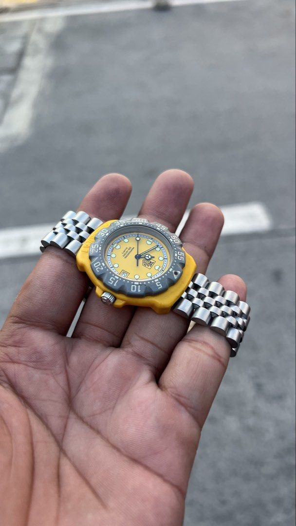 TAG Heuer Formula 1 Classic “Bart Simpsons” Mens (Category: Luxury Watches) located in Caloocan City. Submitted by _alennchan (Listing ID 1450018731, Image 2). Description: TAG Heuer Formula 1 Classic “Bart Simpsons” Mens - Condition: 9.9/10 - No issue/ Mint condition - Up to 8.5 Wrist Size - Case size approx 36mm - Rotating bezzel - Quartz Movement - Comes with replacement box - Money back if provenfake x10 Inclusions: Inner box, Outer Box, Unit