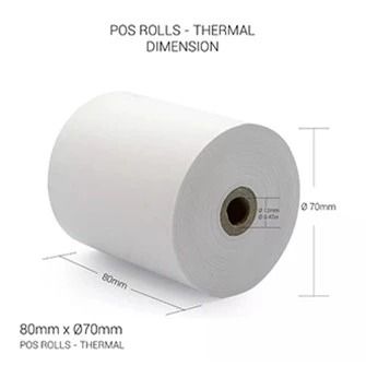 Thermal Roll 80x70mm 1 roll (Category: Printers, Scanners & Copiers) located in San Juan City. Submitted by princessshyph (Listing ID 1449978447, Image 3). Description: 🧾 Thermal Roll 80x70mm (1 Roll) High-quality Thermal Paper Roll 80x70mm designed for POS machines, receipt printers, and compatible thermal printing devices. Provides clear and sharp prints without the need for ink or ribbons, making it a convenient choice for businesses, stores,