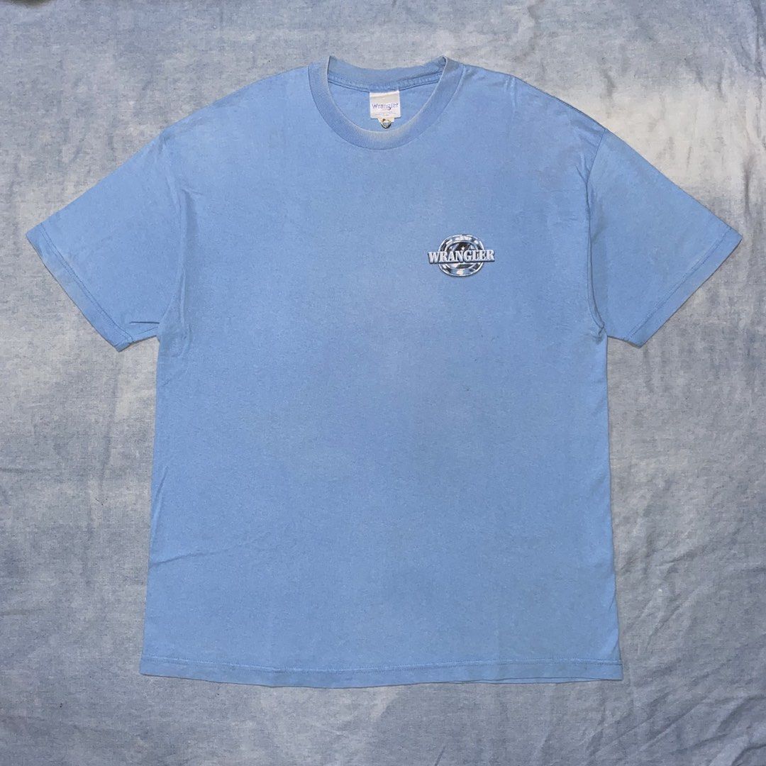 VTG WRANGLER 2005 | STEER WRESTLING (Category: Tshirts & Polo Shirts ) located in General Santos City (Dadiangas). Submitted by project.fromera (Listing ID 1450042843, Image 1). Description: Dimensions: 32x24 Minor neck band discoloration Excellent condition .