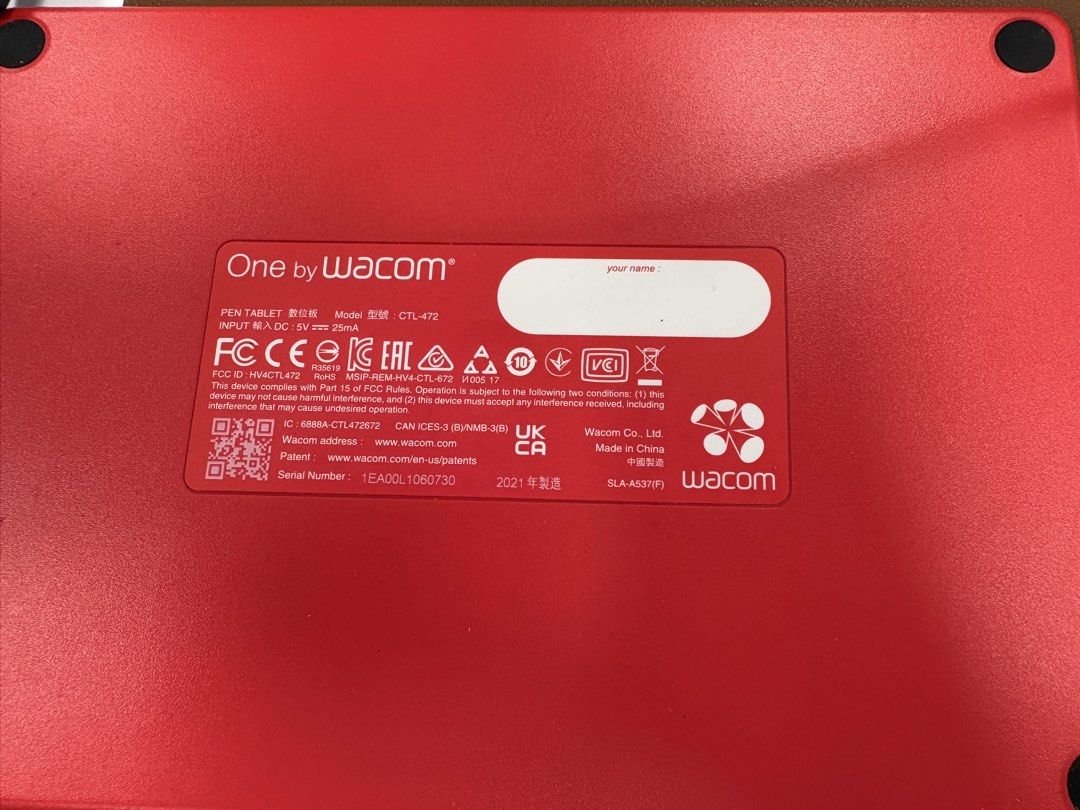 Wacom One by Wacom CTL-472 Pen Tablet511097350568683521