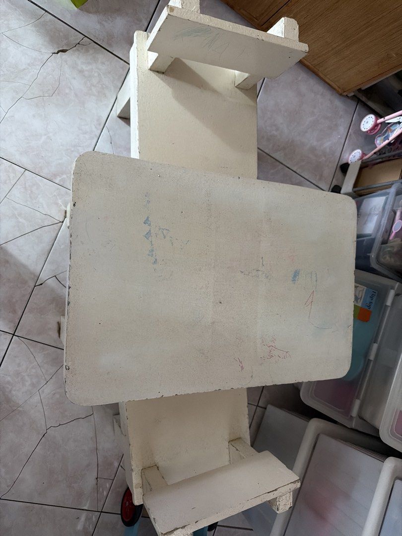 Wooden Kids Table and 2 Chairs Set (Category: Kids Tables & Chairs) located in Manila. Submitted by anyasab2018 (Listing ID 1449988946, Image 1). Description: - Sturdy wooden table and 2 chairs set for kids - Perfect for playtime, arts & crafts, or study time - Shows some signs of use (e.g., crayon marks), but still very functional - Great addition to any playroom or nursery -material is solid wood - Ready for its next adventure in a new home!.