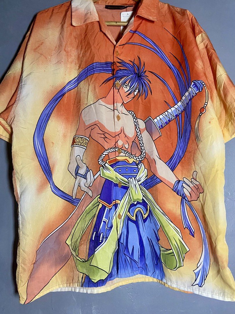 Y2K-era anime button-up shirt (Category: Activewear) located in Cabuyao City. Submitted by chukz_x (Listing ID 1450034713, Image 2). Description: Y2K-era anime button-up shirt Size : XL Dimes : 25W 29L Condition : Excellent Issue : None Price : 650 📍Cabuyao Laguna.