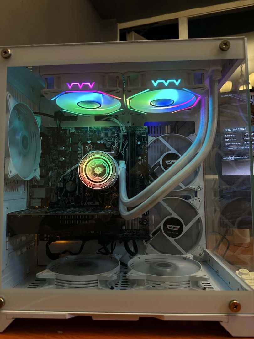 AMD Ryzen 5 6-core Processor (Category: Desktops) located in Manila. Submitted by i07wxz (Listing ID 1450155344, Image 2). Description: AMD Ryzen 5 3600 6-core processor - Liquid Cooler - 5 Rgb Case Fans - Gtx 1050ti - 1T Hdd - 256 Ssd - 8x2 Ram 3200mz - 22 inch monitor 75hz - mouse and keyboard - with power adapter sa monitor kakabili lang (800) - Robin cube case (white) - high fps valorant and other games like gta online nego sa sure buyer open