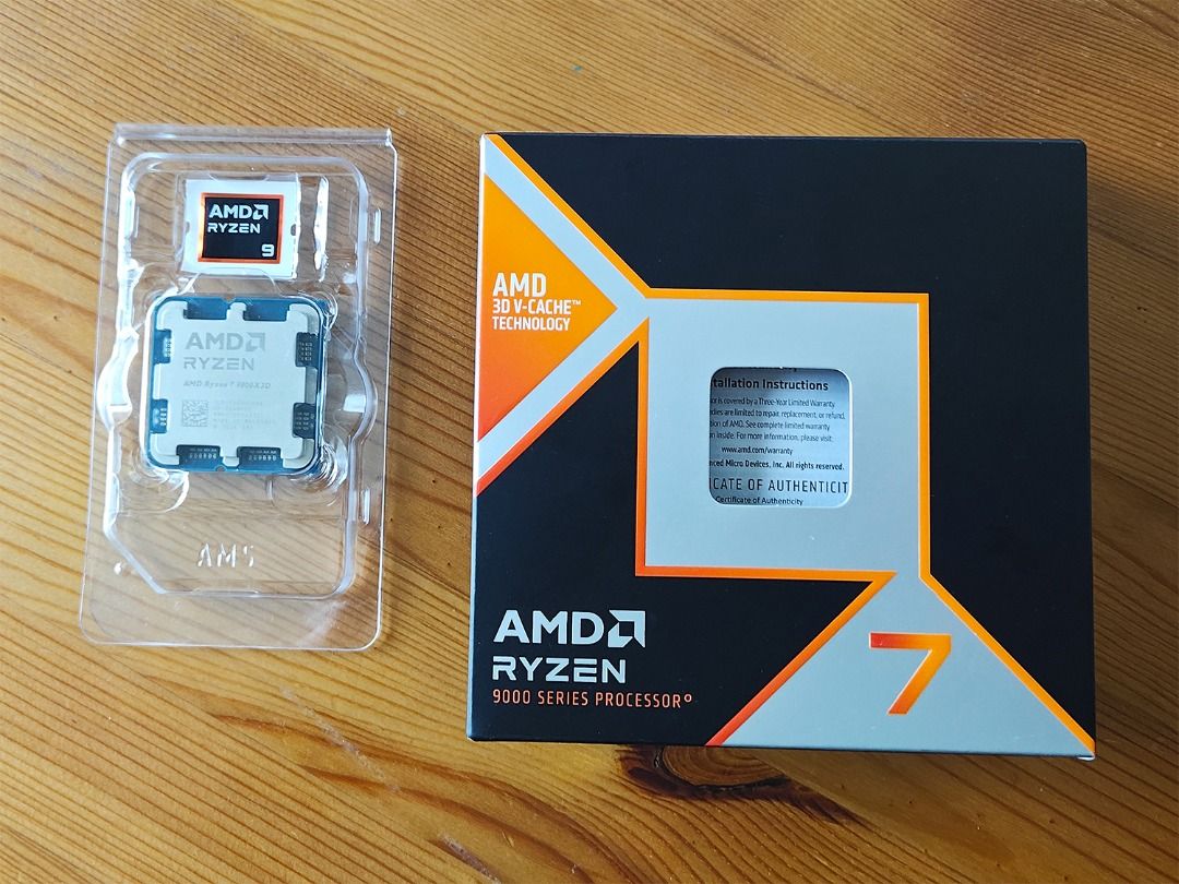 AMD Ryzen 7 9800x3D Gaming CPU