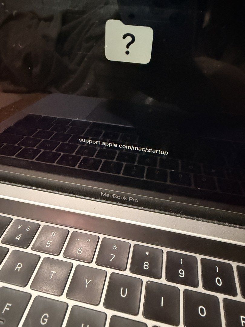 Apple MacBook Pro 2017 with Touch Bar i7 16G (Category: Laptops & Notebooks) located in Quezon City. Submitted by florenceyr62286 (Listing ID 1450306417, Image 3). Description: Apple MacBook Pro 2017 with Touch Bar i7 16G RAM 1T Storage Unit and charger Silver MacBook Pro 2017 - Displays folder with question mark on startup (support.apple.com/mac/startup) - Selling as is - May need repair or troubleshooting.