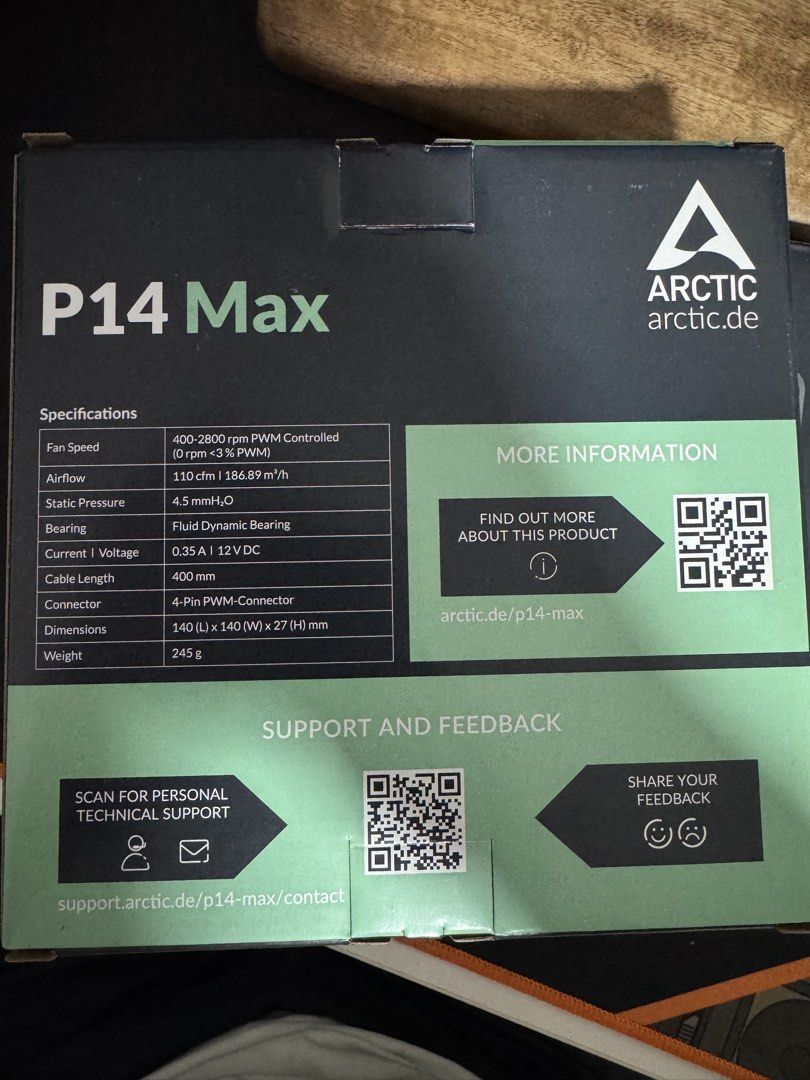 Arctic P14 Max PWM Fan512068935547637761