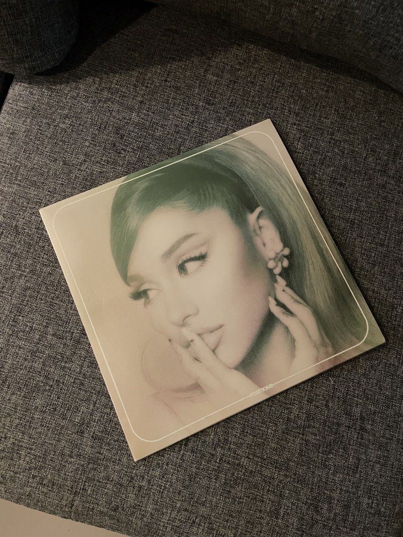 Ariana Grande Positions Vinyl Record (Category: Vinyls) located in Caloocan City. Submitted by chraefm (Listing ID 1450185589, Image 1). Description: - Ariana Grande Positions vinyl record - Features all tracks from the album - Unique pale yellow vinyl color - Album art on the front sleeve - Selling because I already own a copy.