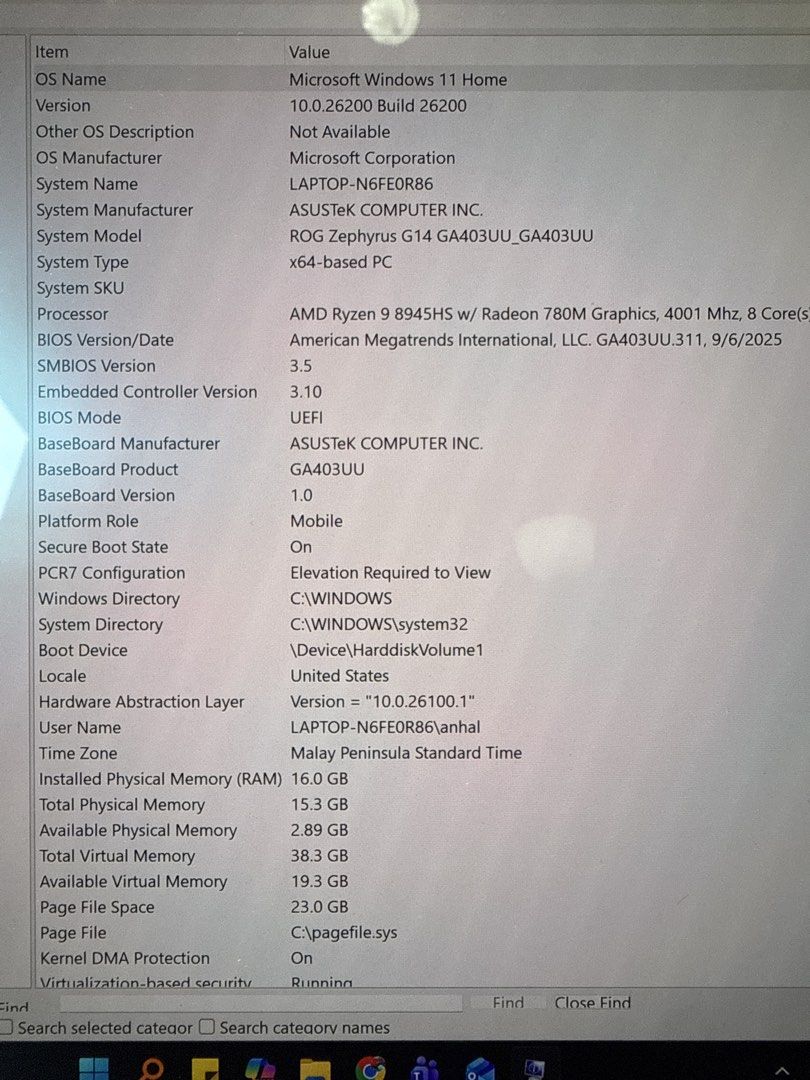 ASUS ROG Gaming Laptop511712669498746881