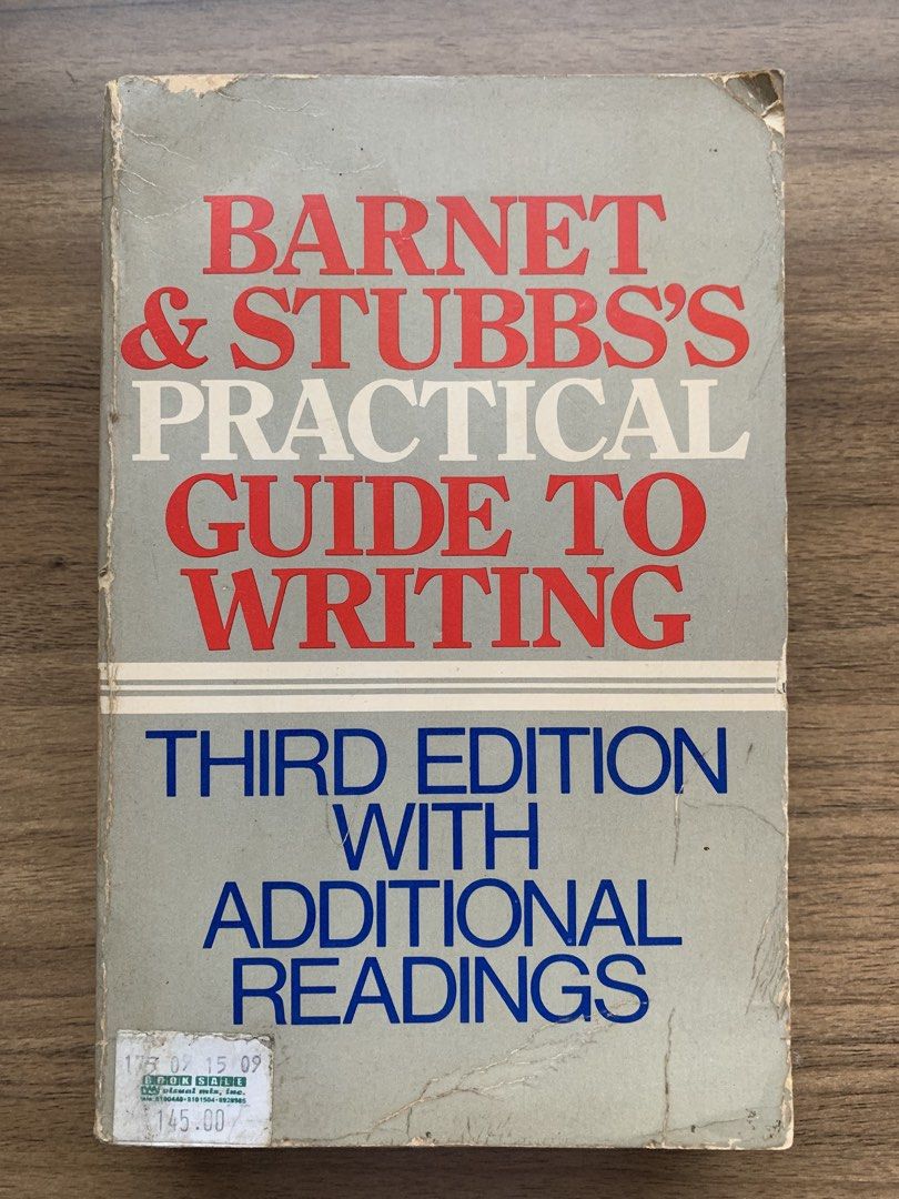 BARNET & STUBB’s PRACTICAL GUIDE TO WRITING (Category: Textbooks) located in Paranaque City. Submitted by thingsofold (Listing ID 1450227481, Image 1). Description: .