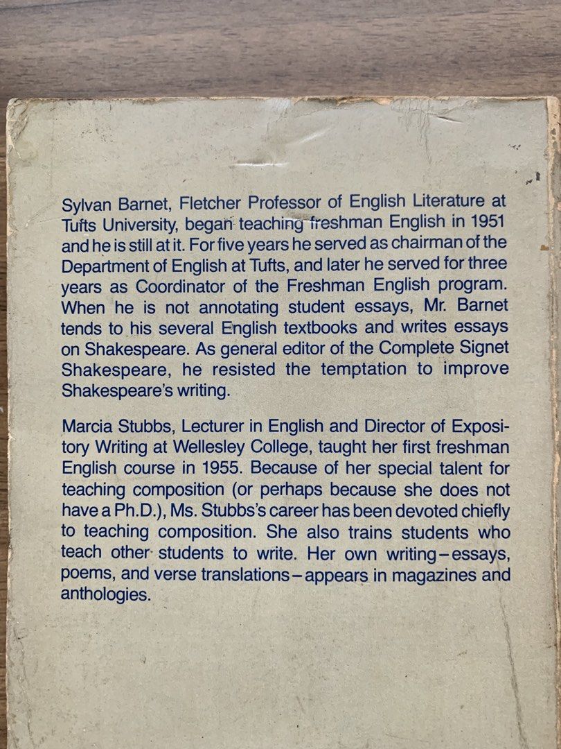 BARNET & STUBB’s PRACTICAL GUIDE TO WRITING (Category: Textbooks) located in Paranaque City. Submitted by thingsofold (Listing ID 1450227481, Image 2). Description: .