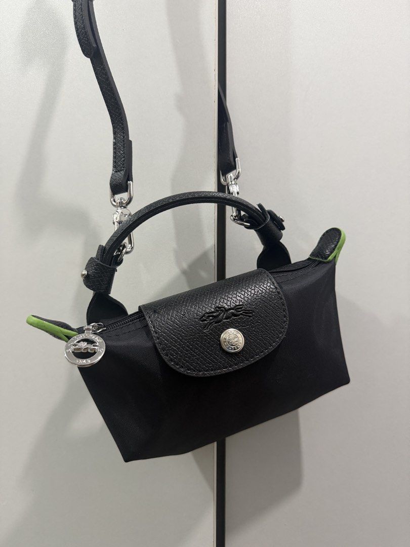 Black and Green ears Longchamp Le Pliage Mini (Category: Luxury Bags & Wallets) located in Manila. Submitted by _girlfinds (Listing ID 1450252674, Image 2). Description: .