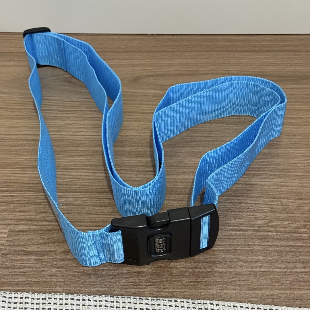 Blue Luggage Strap with Combination Lock (Category: Luggage) located in Makati City. Submitted by happyshoppermakati (Listing ID 1450237079, Image 3). Description: NOTE: Shipping/courier will be arranged by buyer. Buyer will be responsible for pickup and looking for a courier. - USED ONLY ONCE - NO issues, no problem - Bought in Tokyo, Japan - Bright blue luggage strap for easy identification. - Built-in 3-digit combination lock for enhanced secu