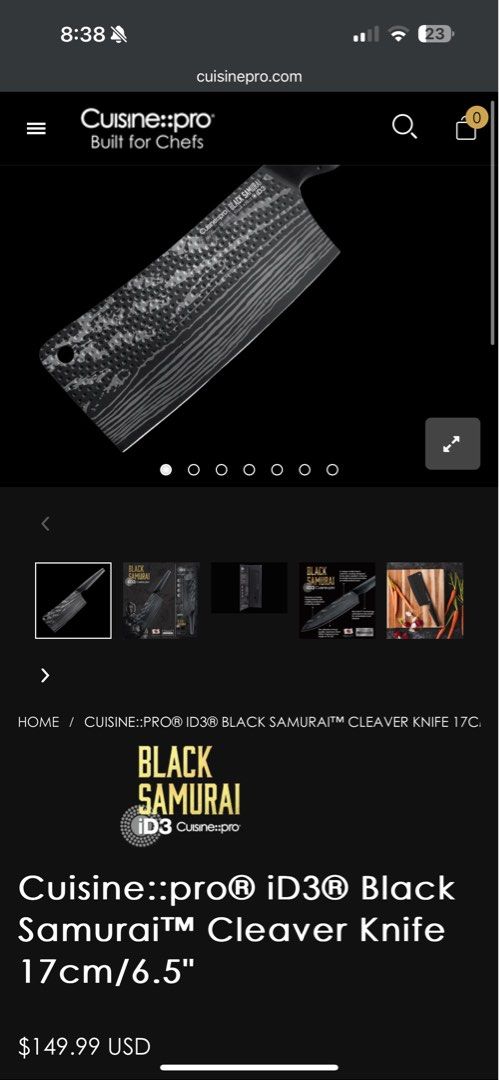 BNIB Kitchen Knives Cleavers Bacarrat512123356725258244