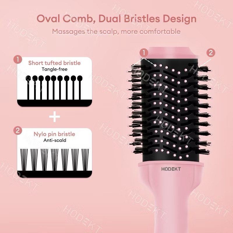 BUNDLE - Straightener & Air Brush Comb (Category: Hair) located in Iloilo. Submitted by errrr0r (Listing ID 1450282378, Image 2). Description: BRAND OF BOTH UNIT: Hodekt 1st pic: 2-in-1 curler iron & hair straightener best for short hair (9cm length of unit) used once only 2nd pic: hot air brush comb best for drying (can be used as curler/straightener if ever).