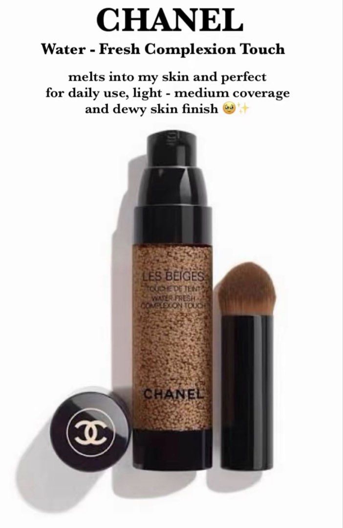CHANEL Les Beiges Water Fresh Complexion Touch Foundation (Category: Makeup) located in Bulacan. Submitted by shopwithme_23 (Listing ID 1450183657, Image 2). Description: PRE-ORDER‼️ From Korea🇰🇷 💯authentic (money back guaranteed if proven fake) ✅with box 🏷️₱4,900 SHADES AVAIL: BD01 B10 BR12 B20 BD21 BR22 B30 BD31 B40 50%dp to secure your order☺️.