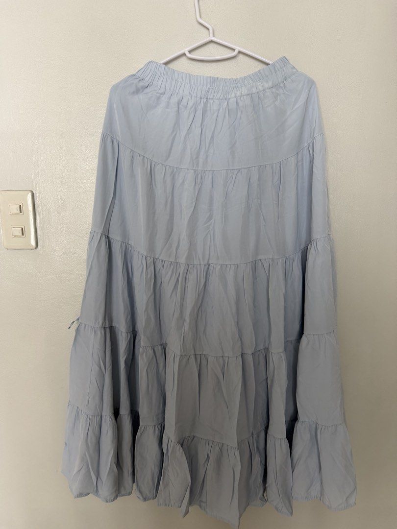 Coquette Long Skirt (Light Blue) (Category: Skirts) located in Manila. Submitted by angelafits (Listing ID 1450214183, Image 3). Description: fits S-L 🛵 delivers everyday via Lalamove 📦delivers via J&T 🧾accepts GCash/BDO bank transfer 📍California Garden Square, Mandaluyong City.