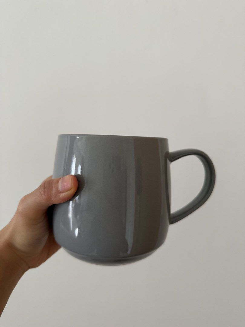 Crate & Barrel Grey Ceramic Mug511990442807808000