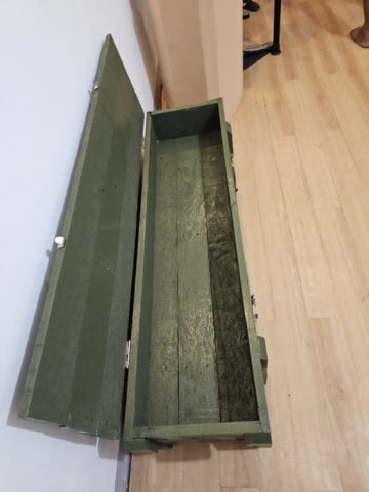 Custom Military Box/Crates for man cave and aesthetic Decoration with function! (Category: Storage Boxes & Baskets) located in Caloocan City. Submitted by rarewhale_64bb1d (Listing ID 1450139294, Image 3). Description: Custom Military Box/Crates (Made to order) perfect for your man cave ideas and aesthetic Design (no tag and marks) This is Perfect for: home Decoration rooms living rooms Cafe Restaurant Art Gallery Teraza and more Size: height 18c