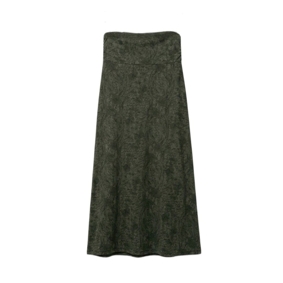 Dark green army gray vintage maxi skirt two way tube dress a line semi fitted span grey olive grunge y2k retro alt emo gothic fairycore cottagecore 90s whimsical fairy goth whimsigoth hippie bohemian gypsy boho chic paisley floral sawako morikei rok hijau (Kategori: Gaun & Rok) berada di Bekasi. Dikirim oleh saxturnus (ID iklan 1450260008, Gambar 1). Deskripsi: Guys ini sold yaa aku up ini lagi karena buyernya mau kasih review tapi etelase yang l