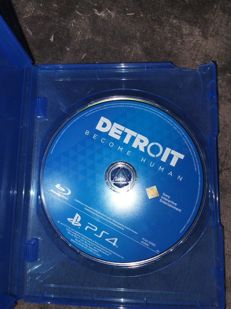 Detroit: Become Human PS4 Blu-ray Disc (Category: PlayStation) located in Taguig. Submitted by sugarcutiekofi (Listing ID 1450222025, Image 1). Description: Detroit: Become Human for PlayStation 4 NO COVER 400 PESOS ONLY .