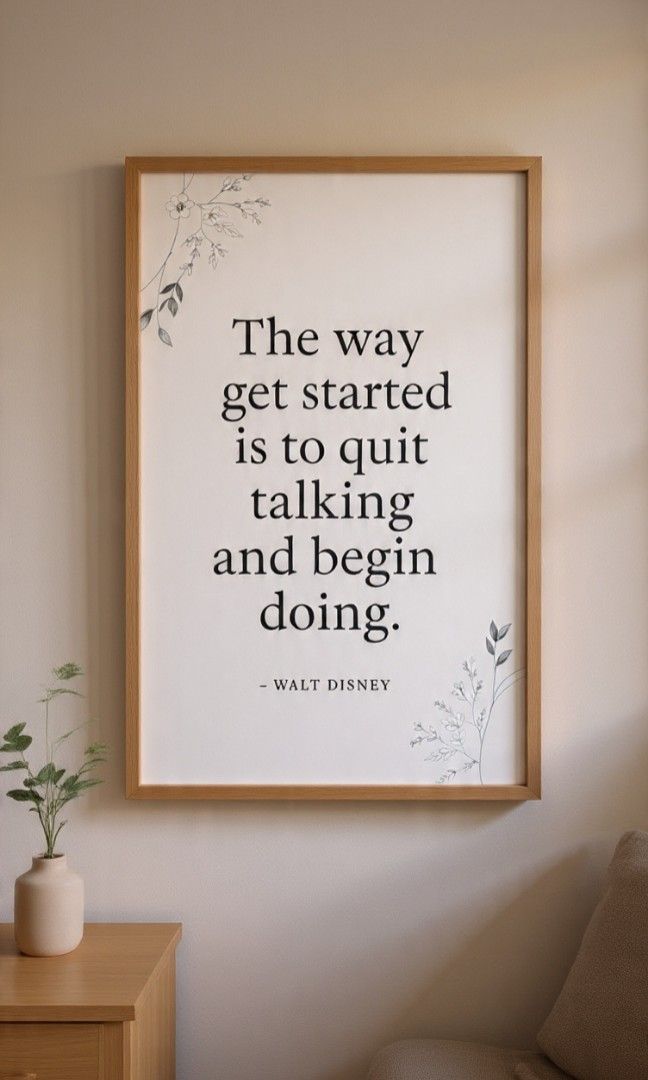 Digital Frame wall design (Category: Frames & Pictures) located in Manila. Submitted by artdecor.604241 (Listing ID 1450187918, Image 3). Description: Minimalist Quote Wall Art Bundle - ₱99 Get 3 HD printable designs with inspiring quotes from Marcus Aurelius, Pablo Picasso, and Walt Disney. Each print is A4 size, 300 DPI, with elegant font and delicate botanical accents. This is an instant digital download — just pay via my Maya QR and send proo
