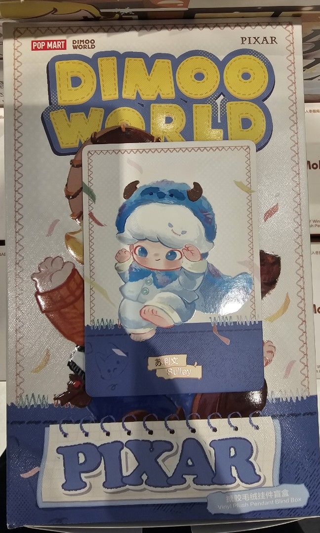 Dimoo Pixar Sully (Category: Toys & Games) located in Kuala Lumpur. Submitted by wimingtoh (Listing ID 1450208155, Image 1). Description: Box Opened Foil Sealed Check Card only.