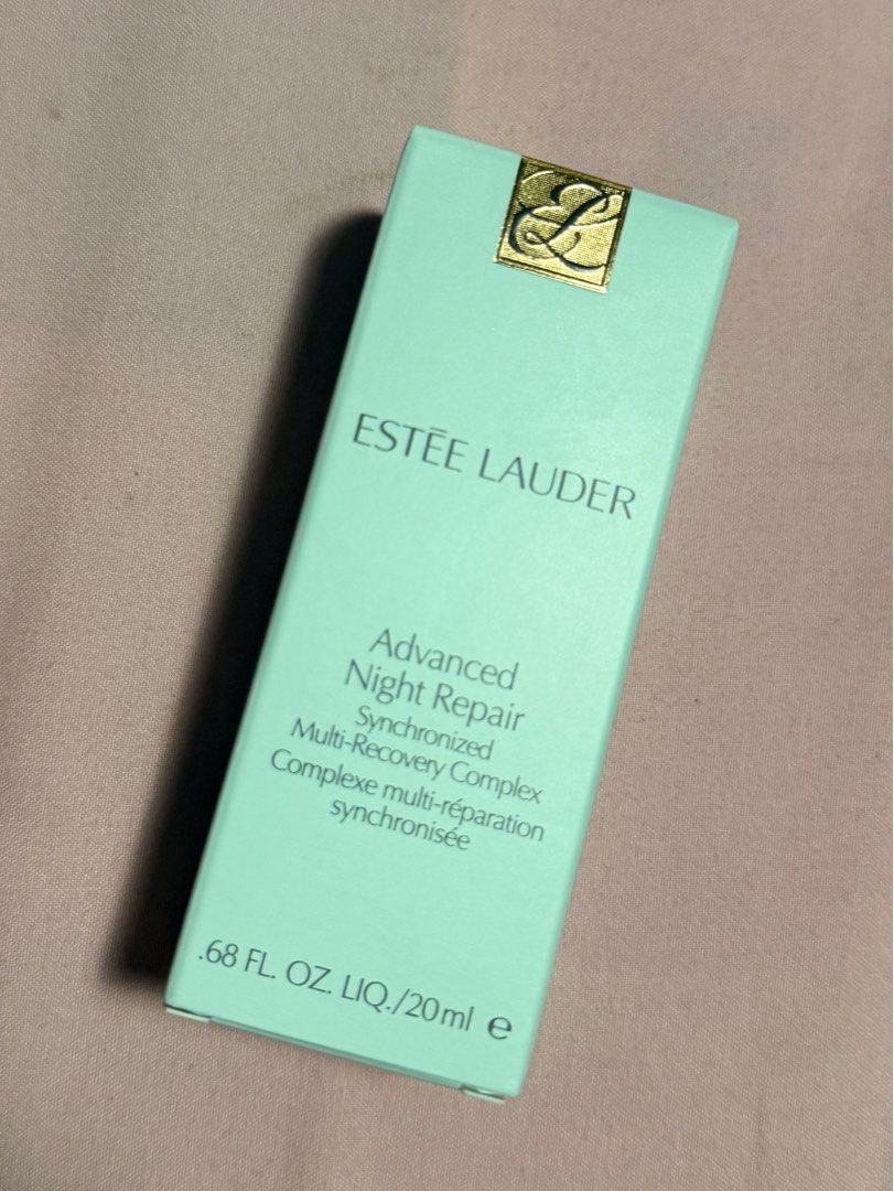 Estee Lauder Advanced Night Repair Synchronized Multi-Recovery Complex 20ml (Category: Face Care) located in Paranaque City. Submitted by keyas.preloved (Listing ID 1450271848, Image 1). Description: - Estee Lauder Advanced Night Repair Synchronized Multi-Recovery Complex - Size: 20ml - Ideal for your nightly skincare routine - Promotes skin repair and renewal - Helps achieve a youthful, radiant glow - Highly concentrated formula; a little goes a
