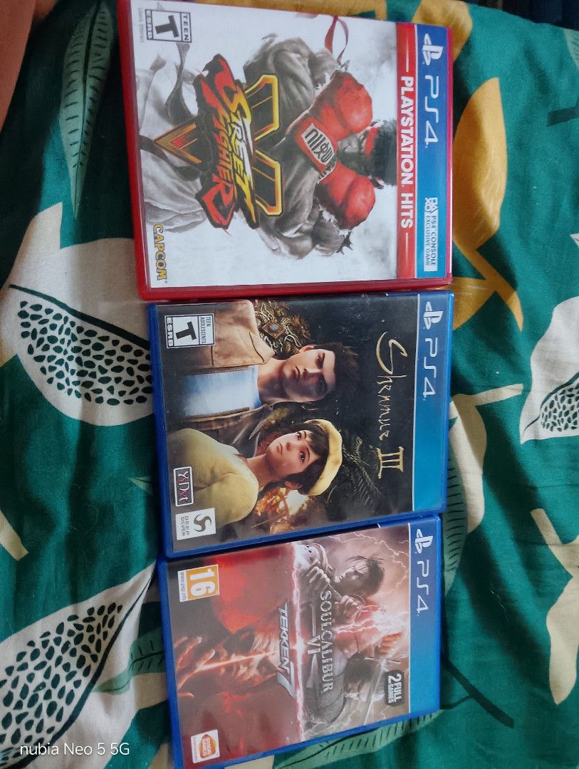 Fs ps4 games (Category: PlayStation) located in Manila. Submitted by shoptillyoucantstop (Listing ID 1450186735, Image 1). Description: Ps4 games for sale Shenmue 750 SFV 850 Tekken x soul calibur 6 1300 Manila area only.