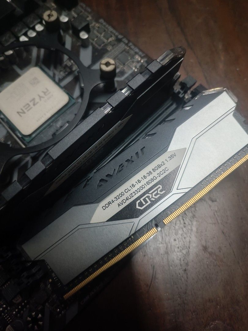 Gigabyte B450M DS3H Motherboard with CPU and RAM (Category: Desktops) located in Manila. Submitted by bylethal (Listing ID 1450145320, Image 3). Description: - Gigabyte B450M DS3H Motherboard - Installed Ryzen 5 3600 - 2x 8gb 3200hz RAM Sticks Included - NVMe SSD not included - Perfect for your next PC build! - Feel free to ask any questions. price negotiable.
