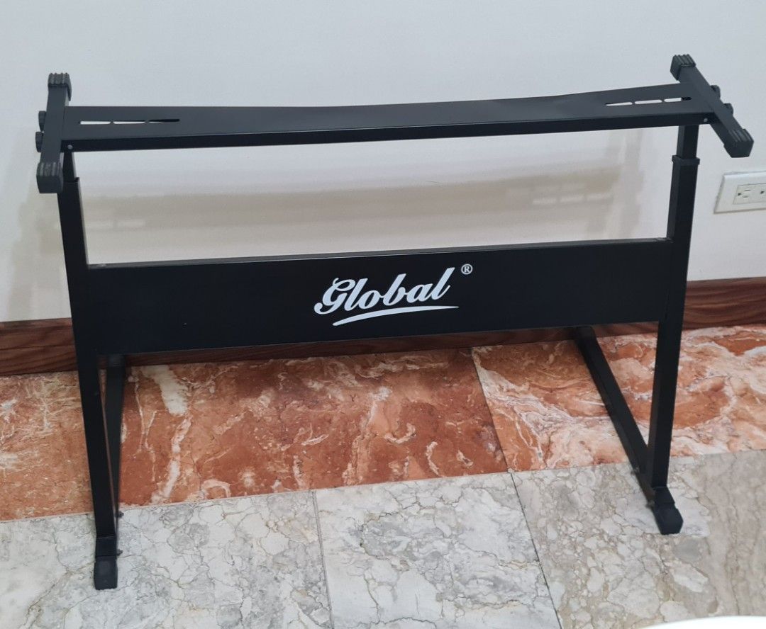 Global Keyboard Stand - Black (Category: Other Accessories) located in Manila. Submitted by lc_declut (Listing ID 1450147759, Image 2). Description: - Sturdy metal construction from Global - Adjustable height and width - Ideal for keyboards and synthesizers - Folds flat for easy storage and transport - Perfect for gigs and studio sessions.