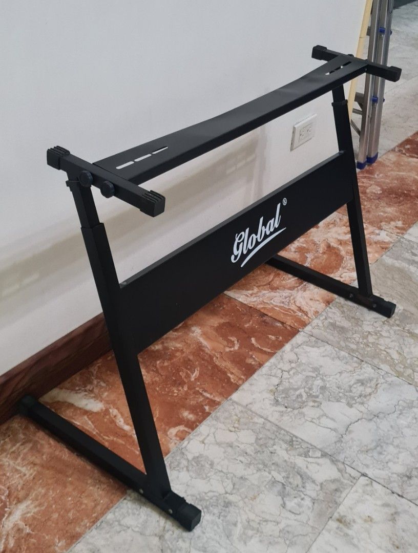 Global Keyboard Stand - Black (Category: Other Accessories) located in Manila. Submitted by lc_declut (Listing ID 1450147759, Image 1). Description: - Sturdy metal construction from Global - Adjustable height and width - Ideal for keyboards and synthesizers - Folds flat for easy storage and transport - Perfect for gigs and studio sessions.