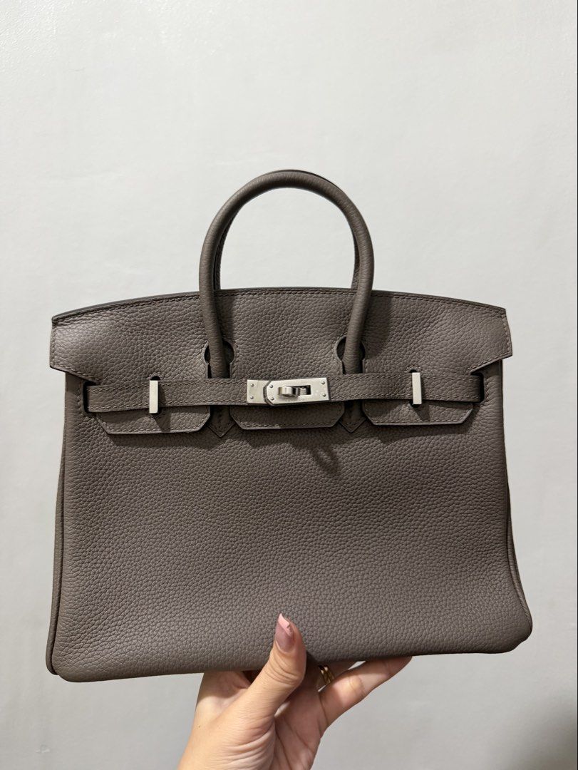 Gray BK 25 Paladium Hardware (Category: Luxury Bags & Wallets) located in Manila. Submitted by minimaison (Listing ID 1450296373, Image 1). Description: We accept Reasonable Offer with box and dustbag padlock and key .