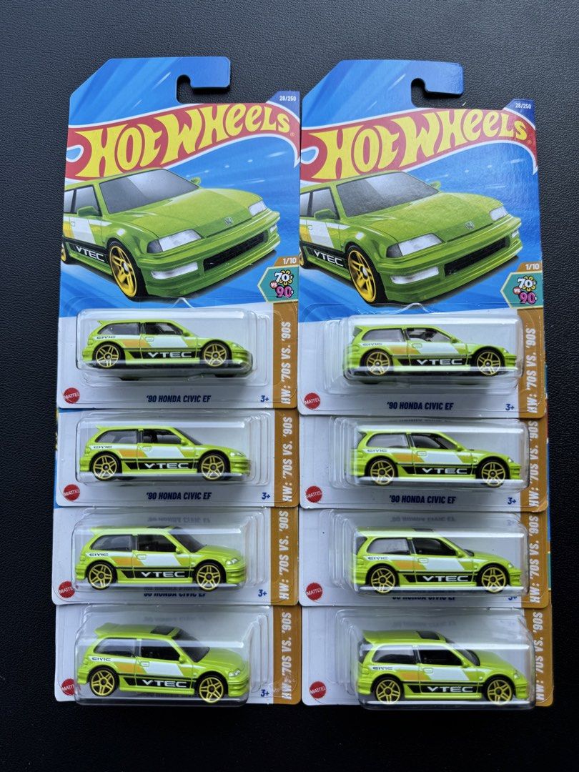 Hotwheels Honda Civic ef green (Category: Vehicle & Diecast Models) located in Manila. Submitted by altan16 (Listing ID 1450296053, Image 1). Description: Php 175each.