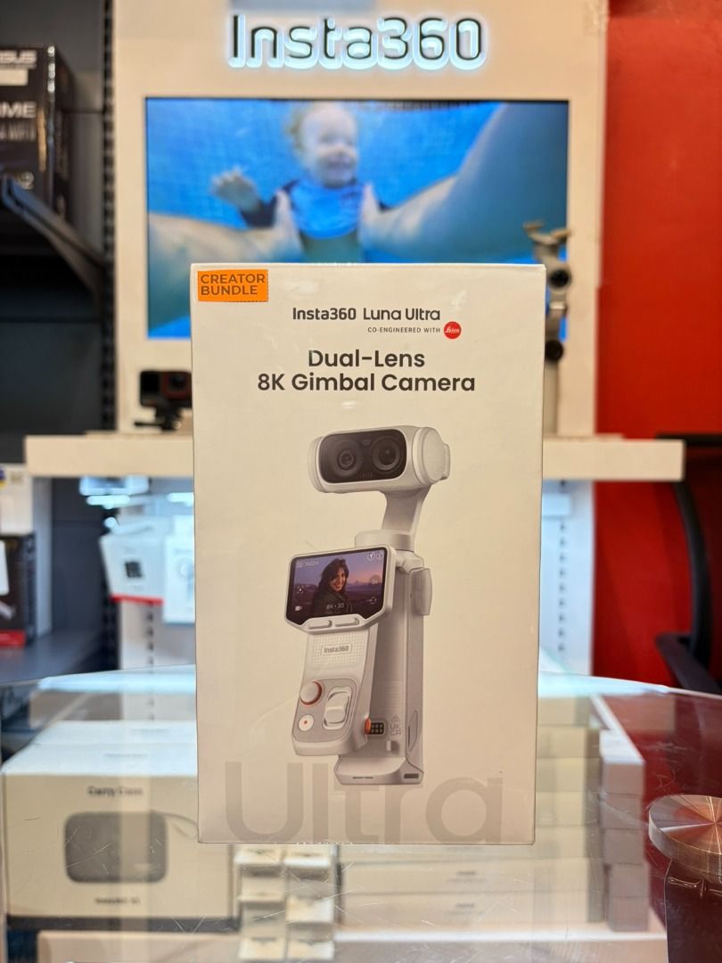 Insta360 Luna Ultra 8K Dual-Lens Gimbal Camera Creator Bundle (Category: Cameras) located in Caloocan City. Submitted by brightfalcon.8419cc (Listing ID 1450224933, Image 1). Description: - Brand New Insta360 Luna Ultra Creator Bundle - Sealed box, untouched - 8K dual-lens gimbal camera - Co-engineered with Leica - Perfect for high-quality video creation.
