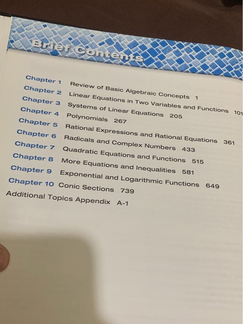 Intermediate Algebra 2nd Edition (Category: Textbooks) located in Quezon City. Submitted by cozycloset_finds (Listing ID 1450292253, Image 2). Description: If you’re looking for a textbook to help improve your algebra skills, this might be perfect for you! This was supposed to be a gift for my dad because he used to have the same book, but it was unfortunately destroyed by termites. He used it for years to teach College Algebra and Advanced Algeb