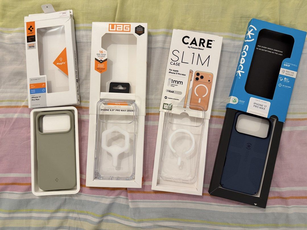 iPhone 17 Pro Max Case (Category: Cases & Sleeves) located in Del Monte. Submitted by joshalvarez (Listing ID 1450189622, Image 1). Description: iPhone 17 Pro Max Cases All BRAND NEW and ORIGINAL WAY BELOW SRP 1500PHP EACH STA ANA MANILA LOCATION.