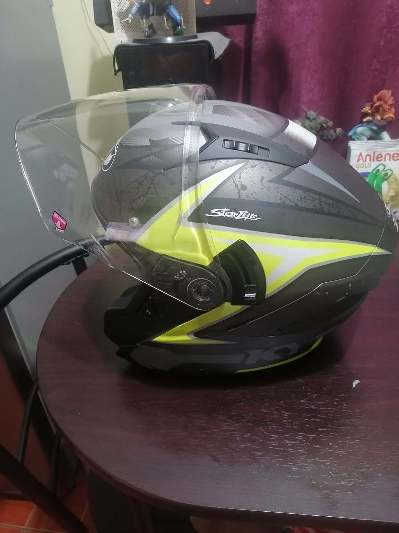 Kyt helmet (Category: Helmets and other Riding Gears) located in Cainta. Submitted by didge02991012 (Listing ID 1450178664, Image 3). Description: for sale: KYT helmet half face with sun visor in very good condition orig price 4k selling it for only 2,500k.