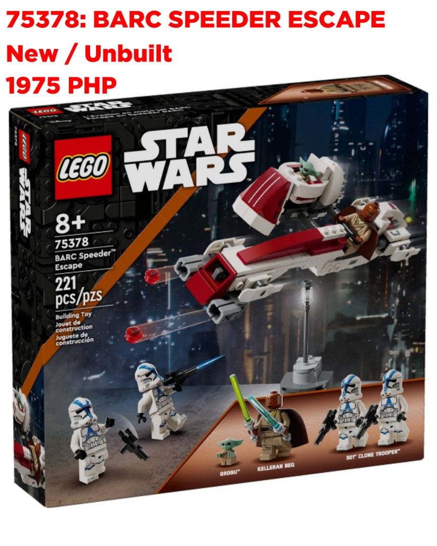 LEGO STAR WARS SETS BATCH 1 (Category: Lego & Building Sets) located in Quezon City. Submitted by pupaj (Listing ID 1450311109, Image 2). Description: LOCATION: Batasan QC area SHIPPING: Via Grab / Lalamove / GoGo Xpress / LBC / ABest Express / J&T Buyer can suggest other shipping options upon negotiation Shipping fee c/o buyer MODE OF PAYMENT: Via BDO / GCash / Maya / COD Item is cross-posted PM for inquiries.