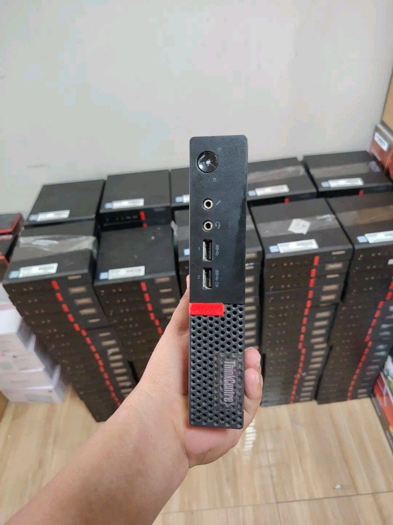 Lenovo ThinkCentre Tiny Desktop Computer (Category: Desktops) located in Manila. Submitted by takitanaka (Listing ID 1450225499, Image 1). Description: - Compact Lenovo ThinkCentre Mini PC - Ideal for office or home use - Space-saving design, fits anywhere - Multiple units available - Ports shown in photos - Ready for immediate shipping.