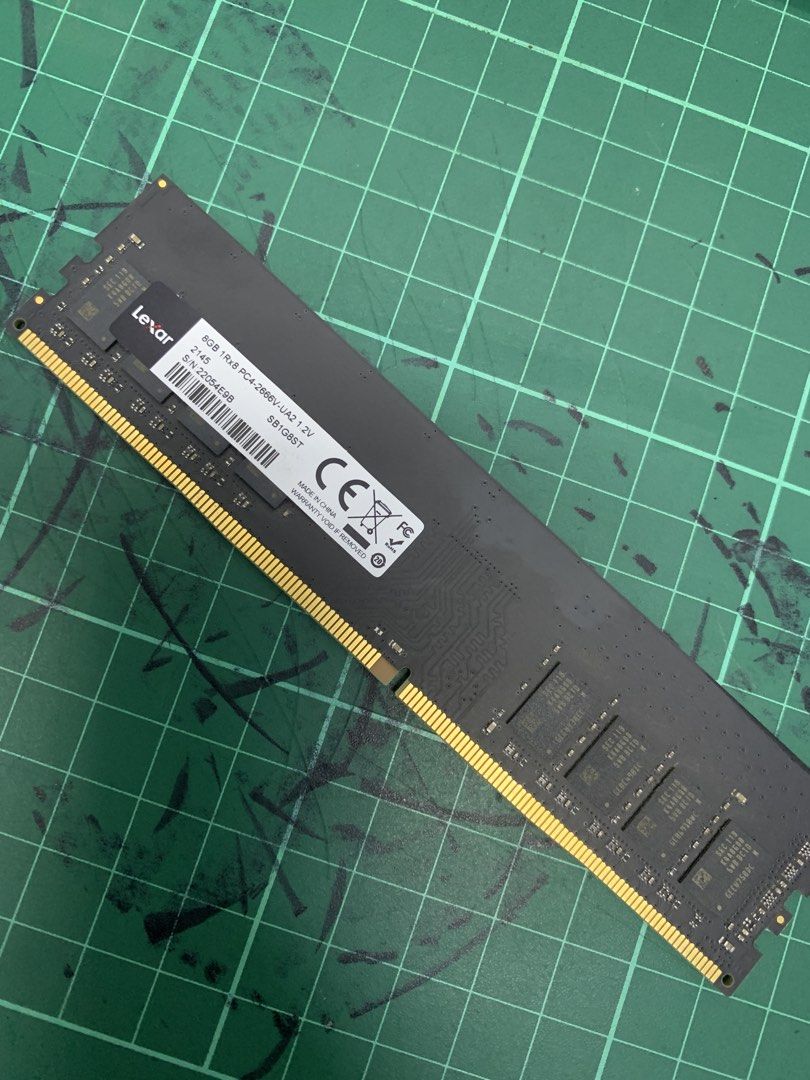 Lexar 8GB DDR4 3200MHz Desktop RAM (Category: Desktops) located in Manila. Submitted by lrfsoftwares (Listing ID 1450226331, Image 2). Description: - Lexar 8GB DDR4 RAM Stick - Speed: 3200MHz - For Desktop Computers - Tested and Fully Working - Selling due to system upgrade - Perfect for a quick performance boost.
