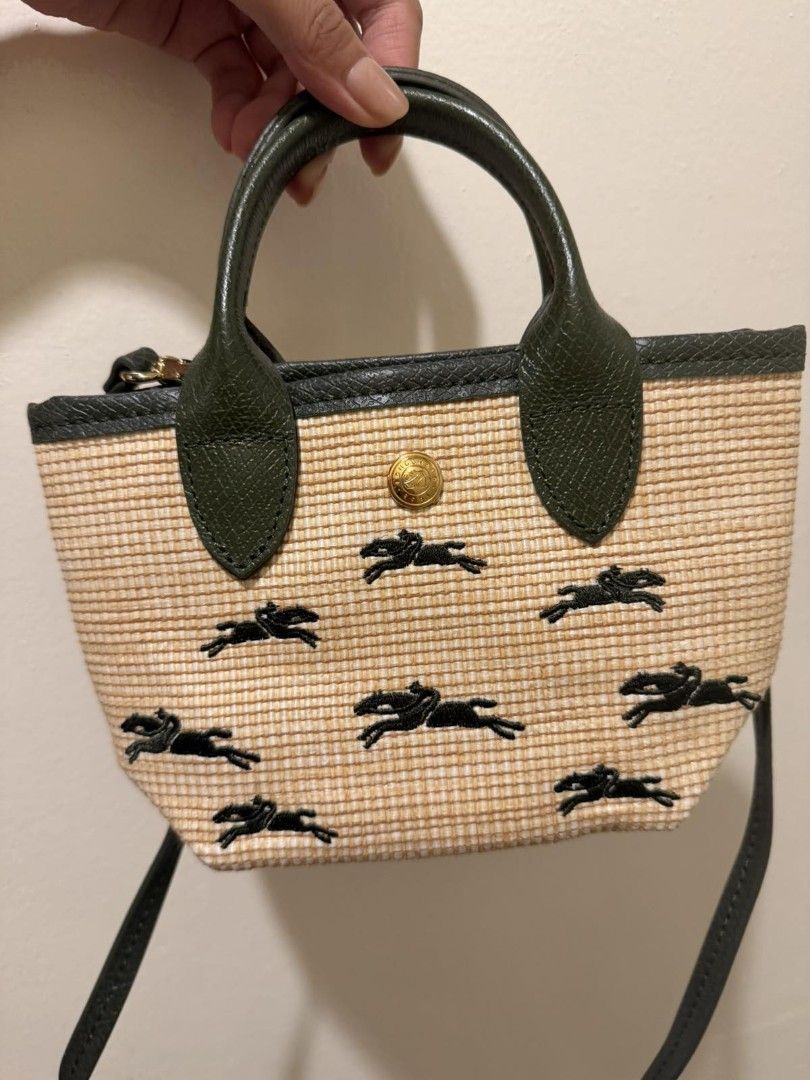 Longchamp XS Straw Beach Bag with sling (Category: Beach Bags) located in Paranaque City. Submitted by bagbrained88 (Listing ID 1450289016, Image 1). Description: used once good as new orig.