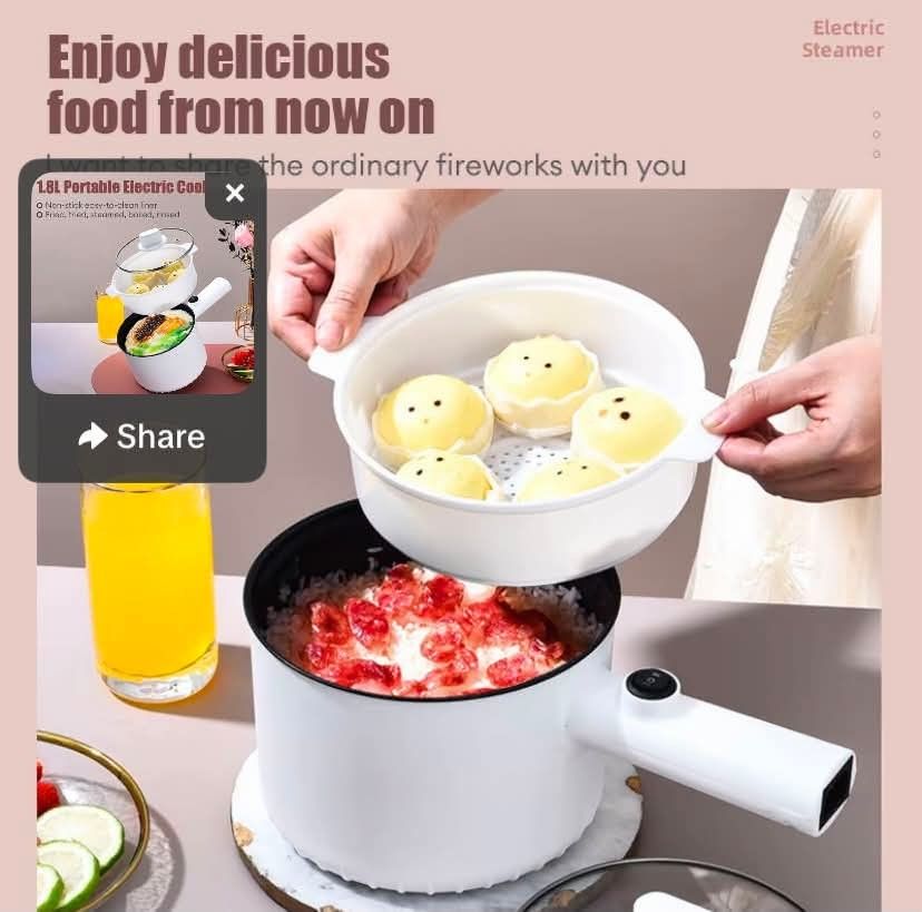 MAIMEITE MULTIFUNCTION COOKER 1.8L (Category: Cookers) located in Manila. Submitted by imeldacsantiago (Listing ID 1450138141, Image 3). Description: MAIMEITE MULTIFUNCTION COOKER 1.8L CODE SEAN07172026 PRICE 510 CUT OFF OF ORDERS 11AM (SAME DAY DELIVERY WITHIN MANILA AREA) VIA GRAB, LALAMOVE MOP: COD (MANILA AREA, CAVITE,BULACAN NEXT DAY DELIVERY) GCASH (MANILA, CAVITE, BULACAN AREA, SAME DAY DELIVERY) BDO REMITTANCE CENTERS PLS PM US FOR ORDERS