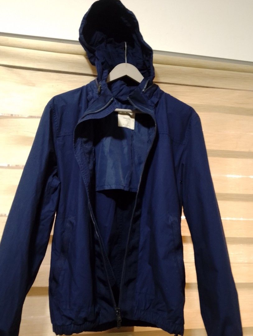 Mango Man Casual Navy Blue Hooded Jacket (Category: Coats, Jackets and Outerwear) located in San Fernando. Submitted by daveashtons (Listing ID 1450208791, Image 3). Description: MANGO MAN Jacket (Size M) ✅Original ✅Used 2x only ✅ Excellent condition / Like new ✅ No stains, no tears.